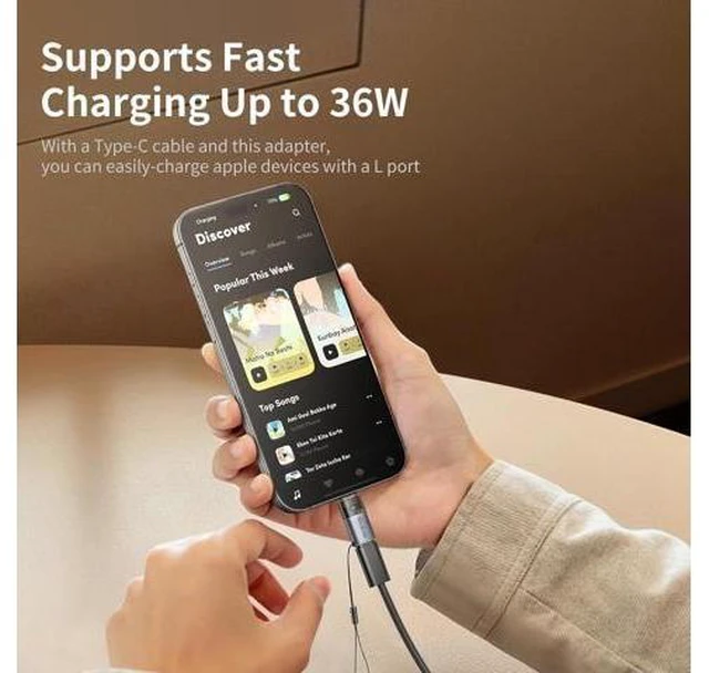 Alt view image 5 of 7 - Mcdodo 36W USB C to Lightning Adapter Type C PD Fast Charging Converter Connector with Lanyard Data Transmission Power Delivery Dongle Sync Plug for iPhone AirPods MacBook iPad iOS Smart Device