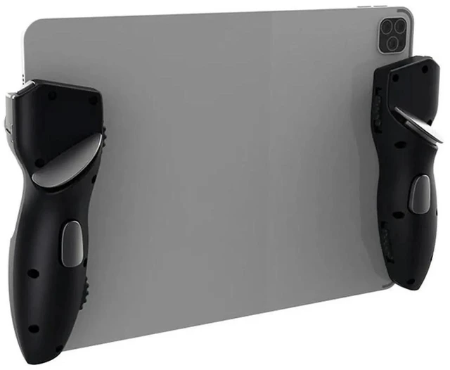 Alt view image 3 of 4 - 6-Finger Mobile Game Triggers for PUBG/CODM (Mechanical, NO Bluetooth), Physical Aim/Shoot Button Controller Grip for Phone & Tablet