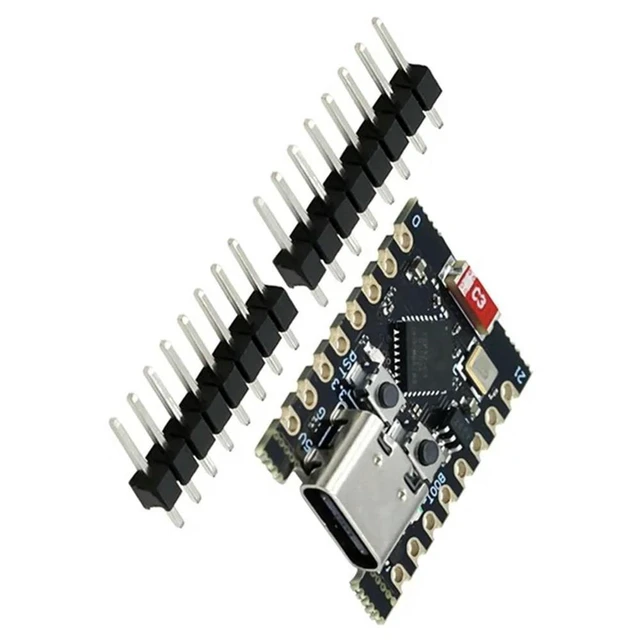 Alt view image 5 of 7 - ESP32-C3 Mini WiFi Bluetooth 32 Bit Single Core Antenna Low Power Microcontroller Development Board Kit High Performance Network Processor Module for Smart Home IoT Maker DIY Electronics 2 Pack