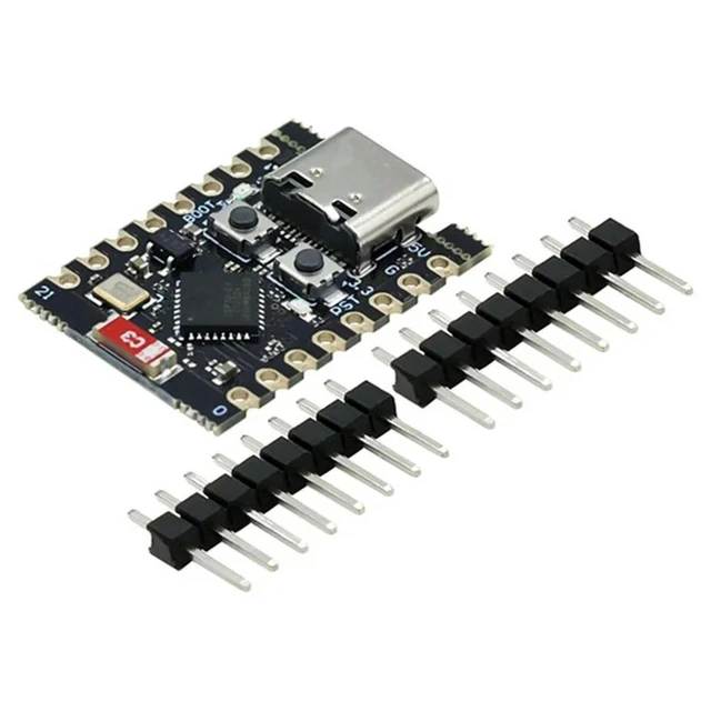 Alt view image 6 of 7 - ESP32-C3 Mini WiFi Bluetooth 32 Bit Single Core Antenna Low Power Microcontroller Development Board Kit High Performance Network Processor Module for Smart Home IoT Maker DIY Electronics 2 Pack