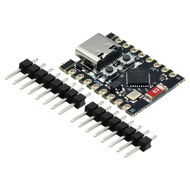 Alt view image 7 of 7 - ESP32-C3 Mini WiFi Bluetooth 32 Bit Single Core Antenna Low Power Microcontroller Development Board Kit High Performance Network Processor Module for Smart Home IoT Maker DIY Electronics 2 Pack