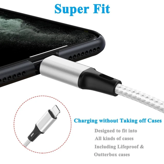 Alt view image 6 of 6 - 3 in 1 Multi USB Charging Cable Type C Micro Connector Aluminum Nylon Braided 5FT Power Cord Wire Charge Only Splitter Adapter Line Extension for Universal Smartphone Tablet Mobile Device PC 2 Pack