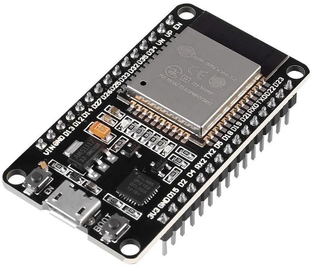 Alt view image 7 of 7 - ESP32 ESP-32S WiFi Development Board NodeMCU ESP-WROOM-32 Microcontroller 2.4GHz Dual-Core WiFi Bluetooth Processor Integrated Chip CP2102 for Smart Home IoT Maker DIY Electronics Automation 5 Pack