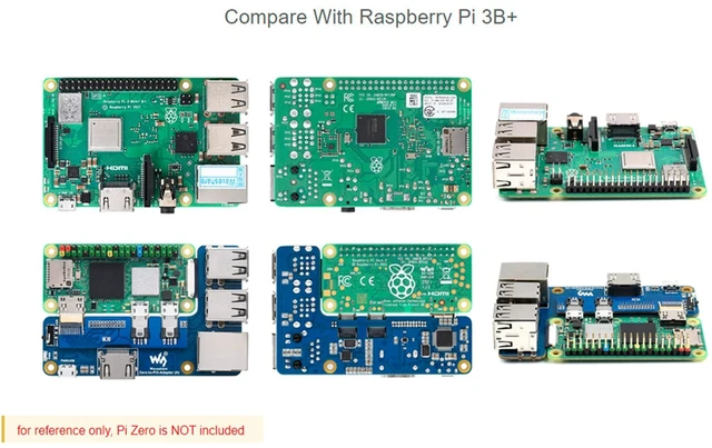Alt view image 5 of 5 - Form Factor Adapter Board for RPi Zero to 3B/3B+ Layout, Hardware Port Expander for Pi 3B HATs (Empty Board ONLY, No CPU)