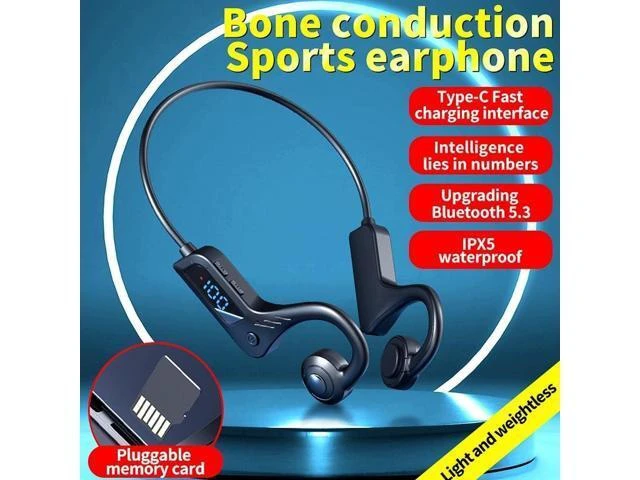 Alt view image 5 of 7 - Open-Ear Bone Conduction Headphones, Bluetooth Wireless Sports Headset with Mic for Running & Cycling (Situational Awareness)