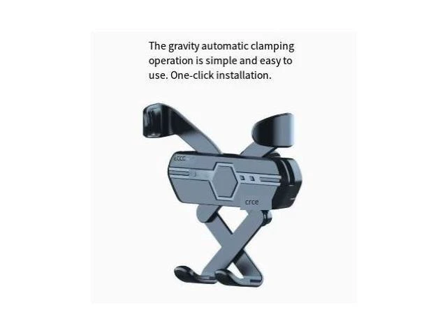 Alt view image 3 of 3 - Universal Gravity Air Vent Clip Car Phone Mount Auto Clamping Hands Free Navigation Smartphone Holder Cradle Bracket Stand Dock Gripper Unit for Vehicle Automobile Driving Road Trip Interior