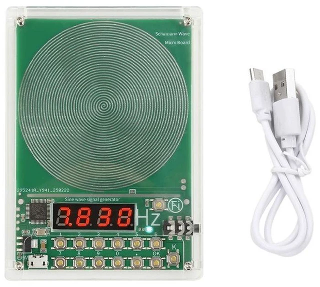 Main image of Schumann Wave Generator 0.01 to 100000Hz Sine Wave Signal Adjustable High Power Frequency Resonance Transmitter Pulse Board Module Enclosure Case for Audio Sound Relaxation Sleep Aid Home Office