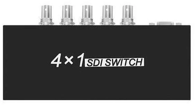Main image of 4x1 SDI Switch 4 Channel Video Signal Switcher Full HD 1080P 3G SD Input Output Converter Adapter Box High Speed Transmission Line Distributor for CCTV Security Camera Monitor Studio Broadcast