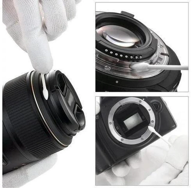 Alt view image 3 of 3 - Digital Camera Lens Cleaner Kit Sensor Cleaning Tools Tweezers Set Professional Earphone Audio Maintenance Brush Air Blower Dust Removal Swab for DSLR Camcorder Optical Device Earbud Headphone