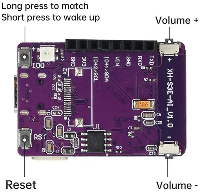 Alt view image 2 of 3 - ESP32 S3 N16R8 Development Board with Xiaozhi AI Voice Dialogue Robot Module 0.96 Inch OLED Screen Display Type C Interface WiFi Bluetooth Microcontroller for Smart Home Automation DIY Electronics