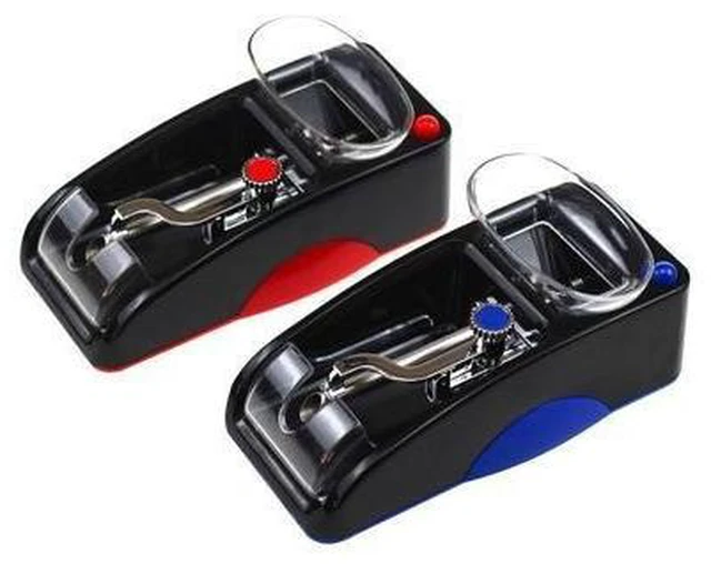 Main image of Compact Mini Electric Automatic Herb Dispensing Machine Paper Tube Injector Roller Device Portable Filling Maker Appliance Motorized Loading Tool for Household Desktop Travel DIY Workshop Blue
