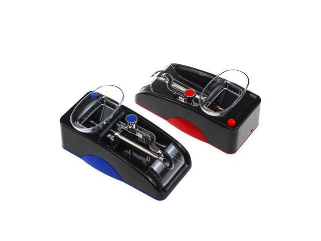 Alt view image 4 of 4 - Compact Mini Electric Automatic Herb Dispensing Machine Paper Tube Injector Roller Device Portable Filling Maker Appliance Motorized Loading Tool for Household Desktop Travel DIY Workshop Blue