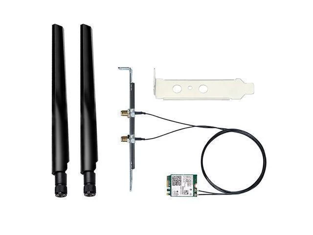 Alt view image 7 of 7 - AX210NGW AX210 WiFi 6E Tri Band 2.4G 5G 6G 3000Mbps Bluetooth 5.2 M2 2230 Key E NGFF 802.11ax Wireless Network Card Adapter MU MIMO OFDMA 6dBi Antenna Kit for Desktop PC Motherboard Windows 10 11