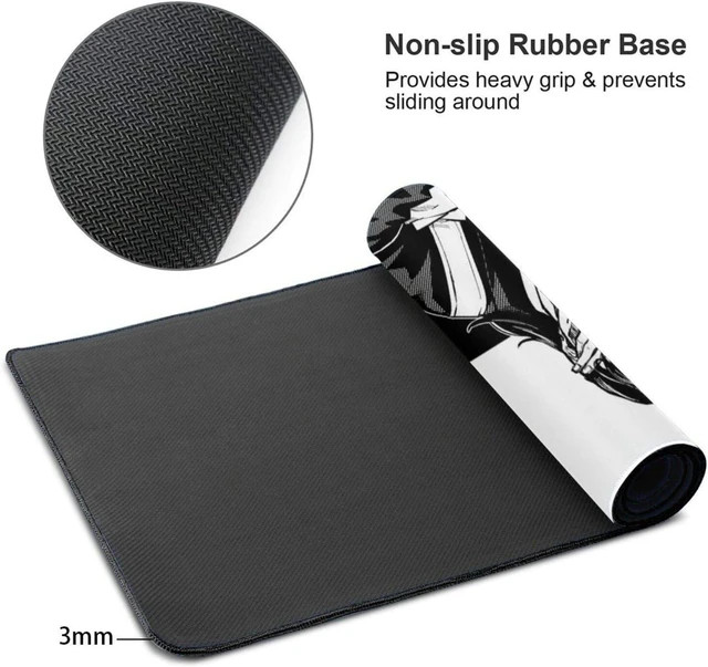 Alt view image 3 of 5 - XXL Extended Gaming Mouse Pad (35.4 x 15.7 Inch), Japanese Anime Aesthetic Desk Mat with Stitched Edges, Non-Slip Rubber Base