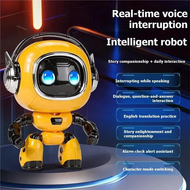 Alt view image 2 of 3 - Smart Talking Robot Toy for Kids (Wi-Fi & App Required), AI Interactive Voice Companion with Multilingual Chat for Ages 3+