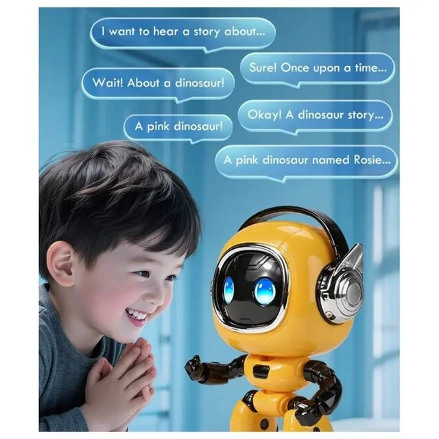Alt view image 3 of 3 - Smart Talking Robot Toy for Kids (Wi-Fi & App Required), AI Interactive Voice Companion with Multilingual Chat for Ages 3+