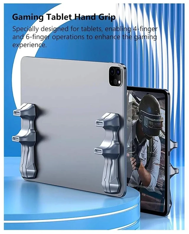 Alt view image 2 of 3 - Anti-Slip Silicone Gaming Grip for Tablets & Large Phones, Physical Hand Rest Handle (NOT an Electronic Controller / No Bluetooth)