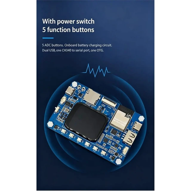 Alt view image 2 of 3 - "Xiaozhi" AI Voice Assistant Dev Kit (ESP32-S3), Open-Source Smart Chatbot Board with 1.69" LCD Screen (Requires Programming & API)