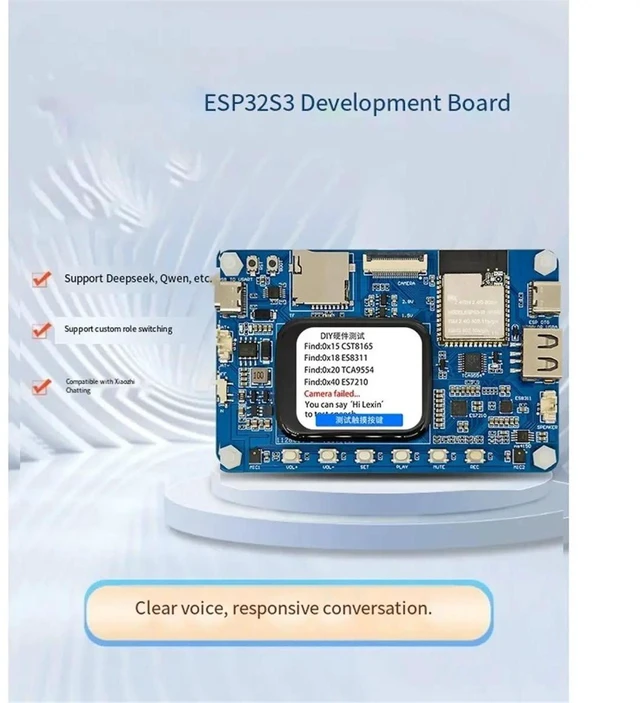 Main image of "Xiaozhi" AI Voice Assistant Dev Kit (ESP32-S3), Open-Source Smart Chatbot Board with 1.69" LCD Screen (Requires Programming & API)