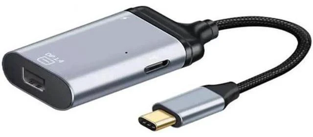 Main image of USB C Type C Mini DP Displayport Monitor Converter Adapter Ultra HD 4K 2K 60Hz Video Audio Sync Female PD Power Delivery Fast Charging Port Plug And Play Home Office Desktop PC Laptops Projectors