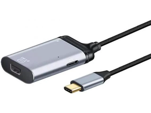 Alt view image 4 of 5 - USB C Type C Mini DP Displayport Monitor Converter Adapter Ultra HD 4K 2K 60Hz Video Audio Sync Female PD Power Delivery Fast Charging Port Plug And Play Home Office Desktop PC Laptops Projectors