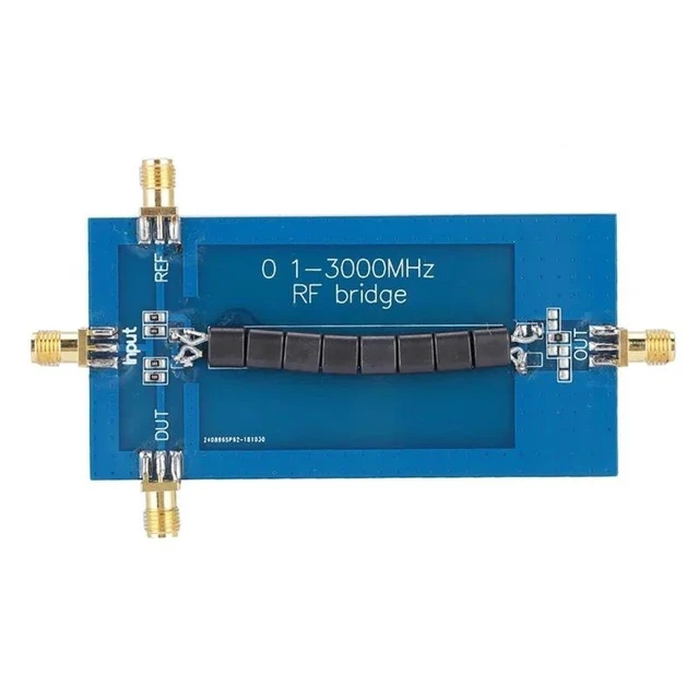 Alt view image 5 of 5 - Wideband 0.1 3000MHz RF SWR Bridge VSWR Measurement Directional Coupler Module Antenna Analyzer Reflection Return Loss Test Board High Frequency HF VHF UHF Amateur HAM Radio Network Testing