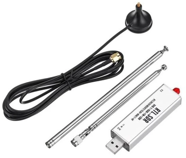 Main image of RTL-SDR V3 USB Software Defined Radio Receiver (RTL2832U & R820T2), 1PPM TCXO Tuner Kit with Antenna (NOT a Standard FM Radio)