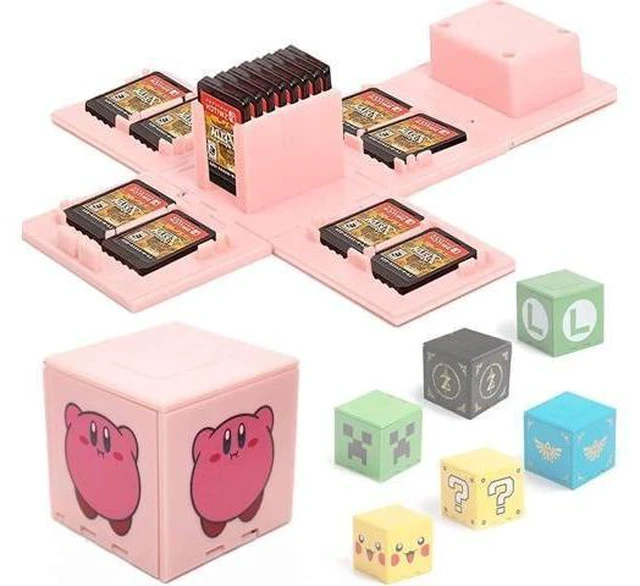 Main image of 16-Slot Game Storage Cube for Nintendo Switch/OLED/Lite, Desktop Cartridge Display Case with Anti-Scratch Silicone Lining (Games NOT Included)