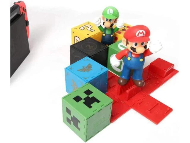 Alt view image 2 of 7 - 16-Slot Game Storage Cube for Nintendo Switch/OLED/Lite, Desktop Cartridge Display Case with Anti-Scratch Silicone Lining (Games NOT Included)