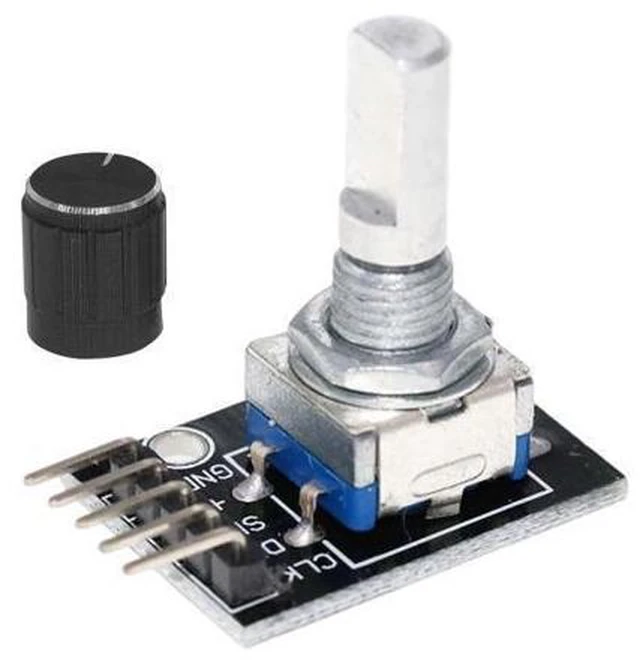 Main image of HW-040 360 Degrees Rotary Encoder Switch Module Sensor Development Board 5V Digital Potentiometer Brick Pulse Output Position Measurement Audio Volume Control Smart Home Automation With Knob Cap