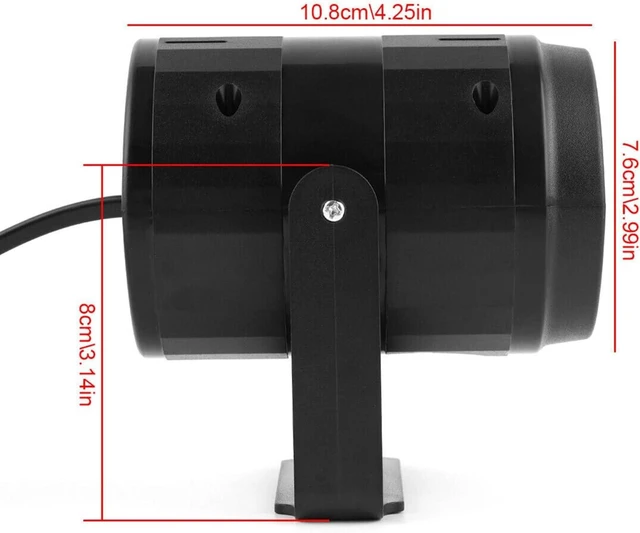 Alt view image 7 of 7 - 16-Pattern Christmas Projector Light (Best at 10-15 ft Distance), LED Holiday Spotlight with Slides for Indoor/Outdoor Wall Decor (Keep Plug Dry)