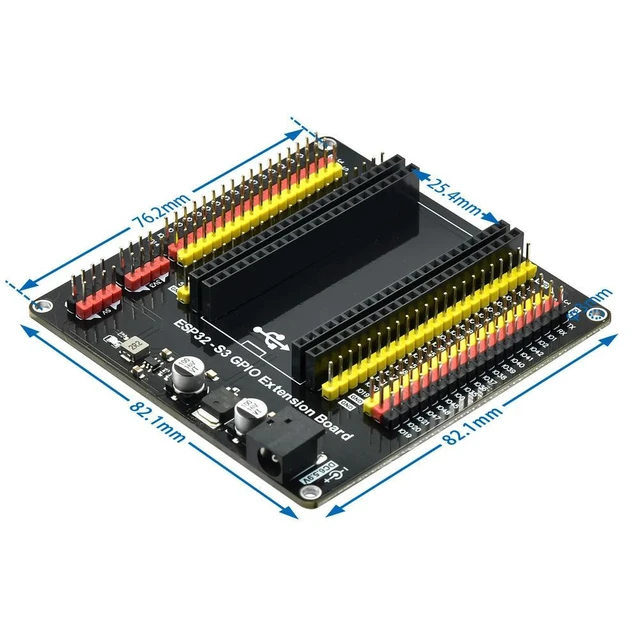 Alt view image 3 of 3 - ESP32 Breakout Board (For 38-Pin NARROW Version ONLY), GPIO Expansion Terminal Shield Adapter (WARNING: NOT for 30-Pin or ESP32-S3!)