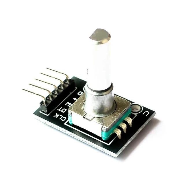 Alt view image 2 of 3 - KY-040 Rotary Encoder Module with Push Button (Infinite 360° Rotation), Digital Pulse Output Breakout Board (NOT a Potentiometer!)