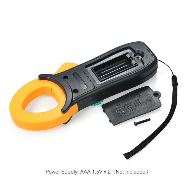 Alt view image 2 of 7 - Digital Clamp Meter (Measures AC CURRENT ONLY!), Auto-Ranging Multimeter with NCV / Measures AC/DC Voltage & Resistance (Warning: NO DC Current!)