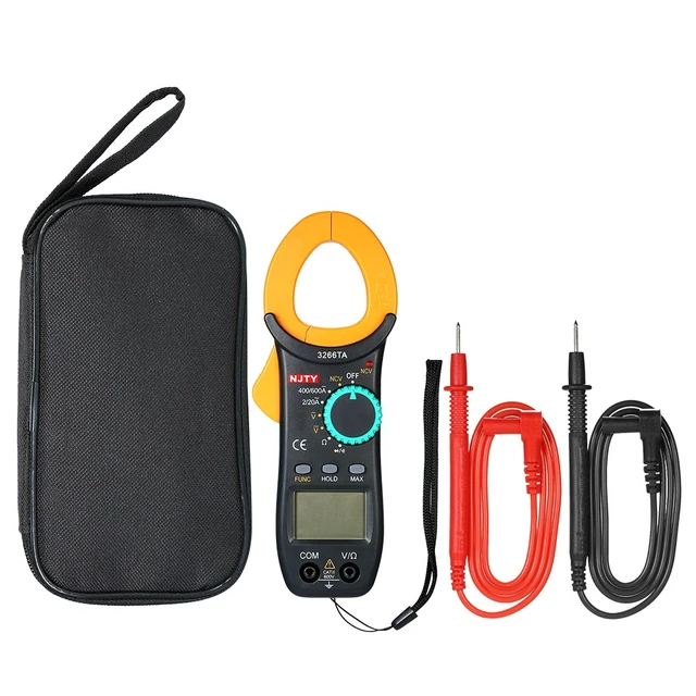 Alt view image 6 of 7 - Digital Clamp Meter (Measures AC CURRENT ONLY!), Auto-Ranging Multimeter with NCV / Measures AC/DC Voltage & Resistance (Warning: NO DC Current!)