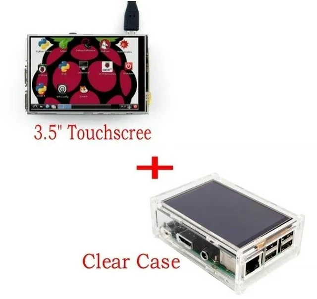 Main image of Model B Board TFT LCD Touch Screen Display Monitor Panel Module Kit Acrylic Protective Enclosure Case Cover Touch Stylus Pen Accessories Single Board Computer Desktop Projects 3.5 Inch
