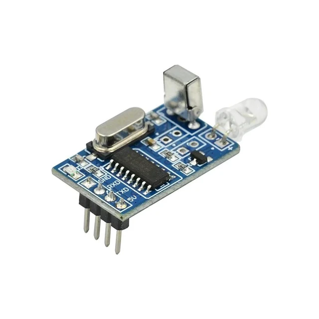 Alt view image 2 of 6 - IR Infrared Transmitter Receiver Module - 5V Remote Control Decoder Encoder Board, 38KHz, Digital Interface for MCU Development