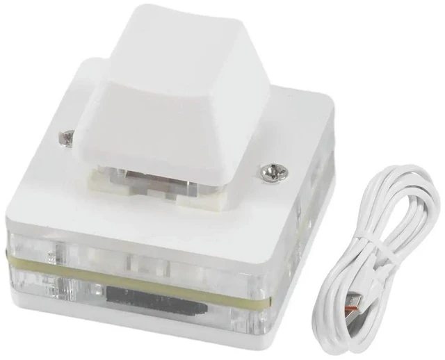 Alt view image 2 of 3 - 1-Key Programmable Macro Pad - USB Wired Custom Shortcut Keyboard, Mechanical Switch, RGB Backlit, Onboard Memory, Plug & Play