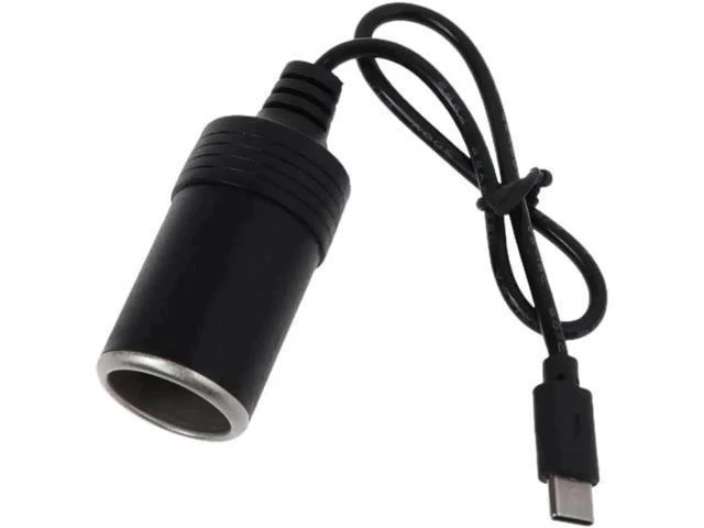 Main image of USB-C to 12V Car Cigarette Lighter Socket Adapter Cable - PD Step-Up Converter, 36W Max (12V 3A), for Dash Cam & Vehicle Electronics