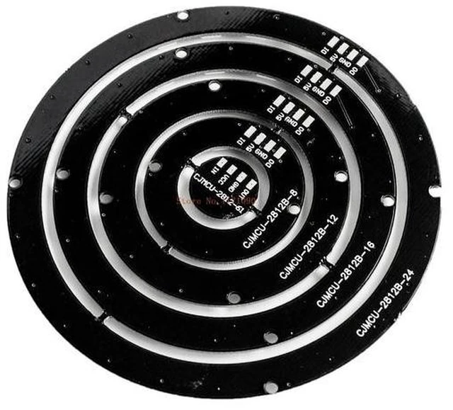 Alt view image 2 of 2 - WS2812 SMD 5050 RGB LED Ring Lamp Light Module Integrated Drivers Individually Addressable Digital Full Color Circular Round Board Panel For Ambient Decorative Lighting Projects 61 Bit 61X