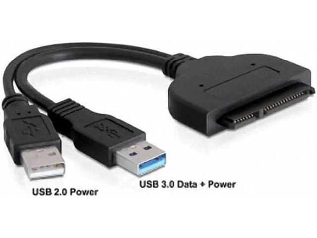 Alt view image 4 of 5 - U3-067 USB 3.0 to SATA 22 Pin External Hard Disk Drive Adapter Cable Connector With Extra USB Power Cable 5Gbps High Speed SSD HDD Converter For PC Laptop Data Backup Drive Cloning 2.5 Inch