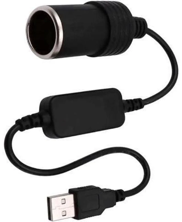 Main image of USB Type A Male to 12V Car Cigarette Lighter Socket Female Power Supply Converter Cable 5V to 12V DC Step Up Voltage Boost Module Adapter Cord Wire For Driving Recorder Dash Cam Car Charger
