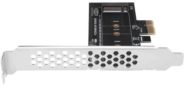 Alt view image 5 of 5 - NVMe M2 SSD to PCIe 3.0 2.0 1.0 x1 Host Controller Expansion Card NGFF M Key AHCI 2280 2260 2242 2230 Solid State Drive Adapter For Desktop PC Storage Expansion Upgrade With Low Profile Bracket