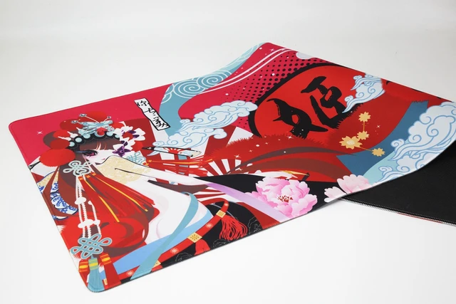 Alt view image 3 of 7 - Consort Yu Beijing Opera Art Desk Pad Mat Extended Mouse Pad Keyboard Table Protector Cover Blotter With Reinforced Stitched Edges Anti Fray For PC Gaming Setup Desktop Office Typing Extra Large