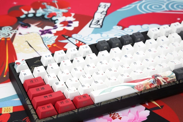 Alt view image 6 of 7 - Consort Yu Beijing Opera Art Desk Pad Mat Extended Mouse Pad Keyboard Table Protector Cover Blotter With Reinforced Stitched Edges Anti Fray For PC Gaming Setup Desktop Office Typing Extra Large