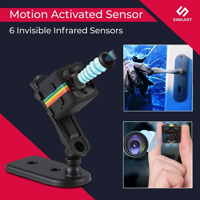 Alt view image 4 of 7 - HD Mini Wireless Security Camera Tiny Motion Sensor Detection IR Infrared Night Vision Compact Indoor Outdoor Smart Home Video Surveillance Cam Device For Home and Office Security Monitoring