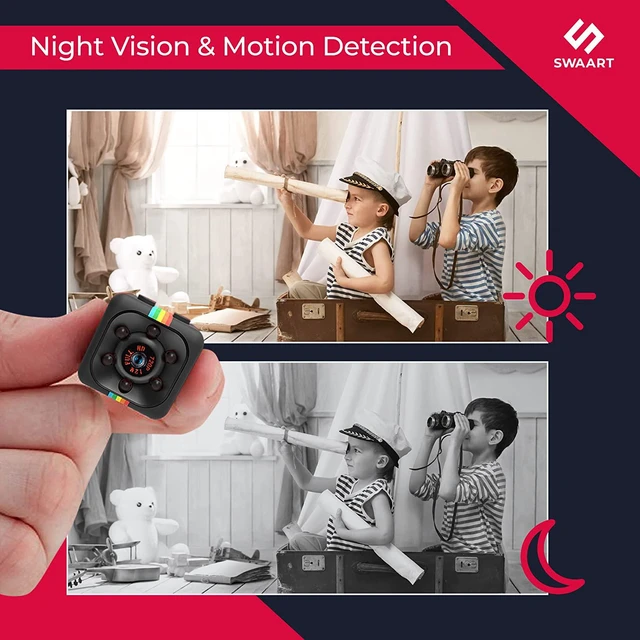 Alt view image 6 of 7 - HD Mini Wireless Security Camera Tiny Motion Sensor Detection IR Infrared Night Vision Compact Indoor Outdoor Smart Home Video Surveillance Cam Device For Home and Office Security Monitoring