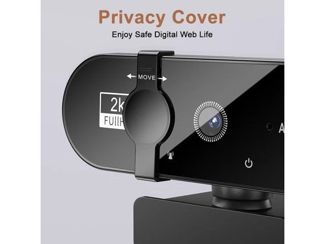 Alt view image 3 of 5 - W66 2K USB Web Camera 2K QHD Autofocus Webcam Automatic Focus High Definition Video Cam Plug And Play Computer Desktop Laptop Notebook Screen Clip Mount For Online Classes Video Streaming PC