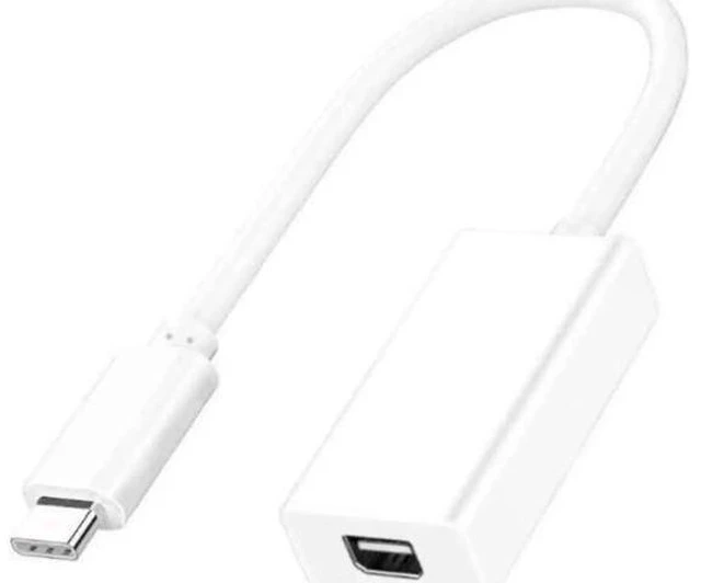 Main image of USB-C to Mini DisplayPort Adapter - 4K@60Hz High-Speed Video & Data Converter, Type-C Male to Mini DP Female, Plug and Play, White
