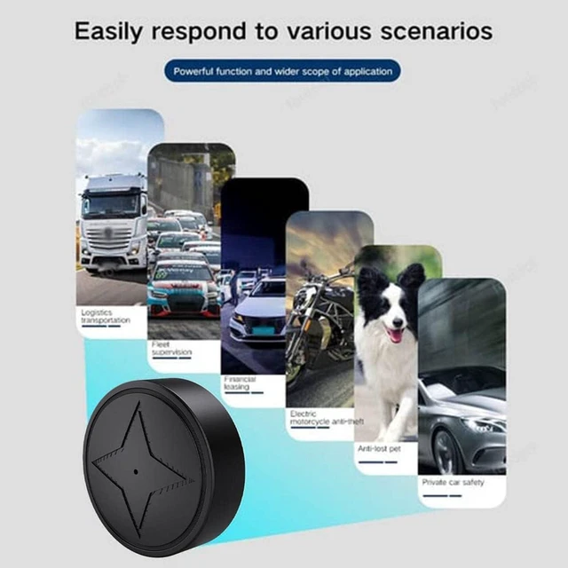 Alt view image 3 of 7 - Mini Magnetic GPS Tracker for Vehicles - Real-Time Anti-Theft Locator, Free Tracking App (No Subscription), Strong Magnet, SIM Card Required